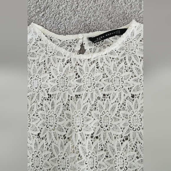 Zara White Lace Top - Picture 7 of 10